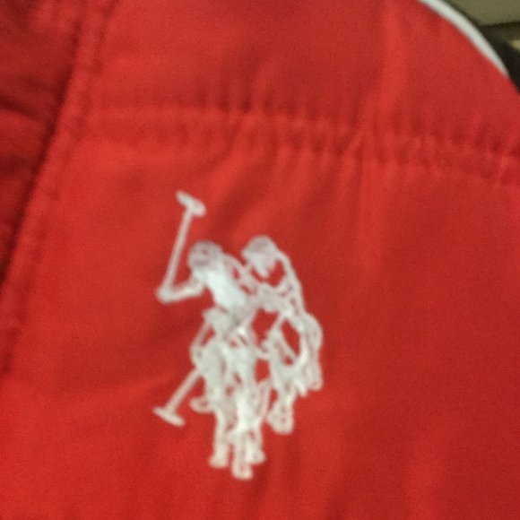 U.S. Polo Assn. one piece snowsuit size 6/9 months excellent used condition - Picture 2 of 7